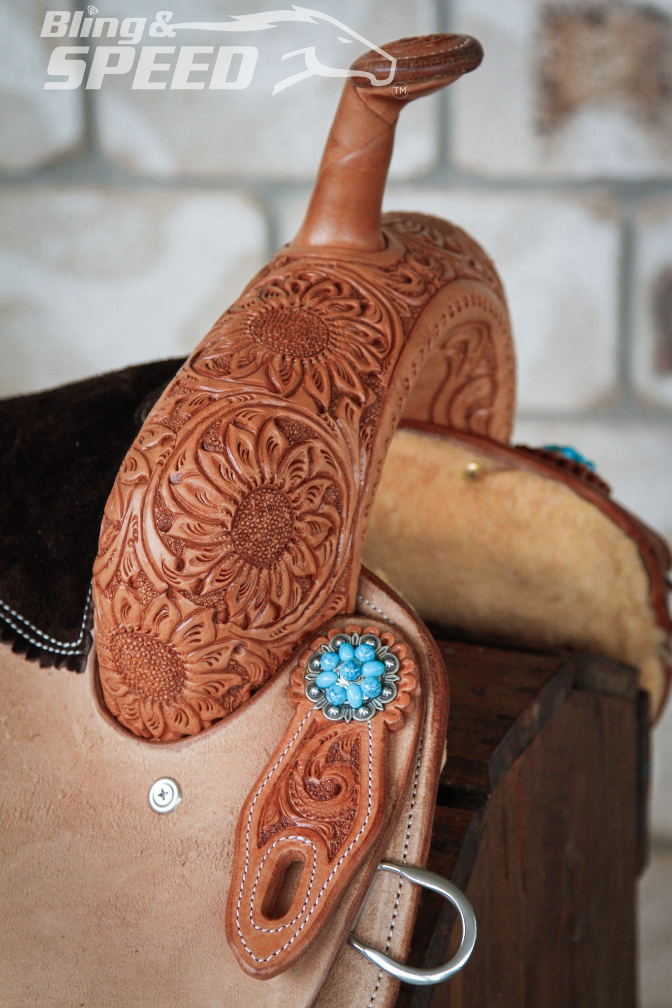 Leather Barrel Saddle - LBS14