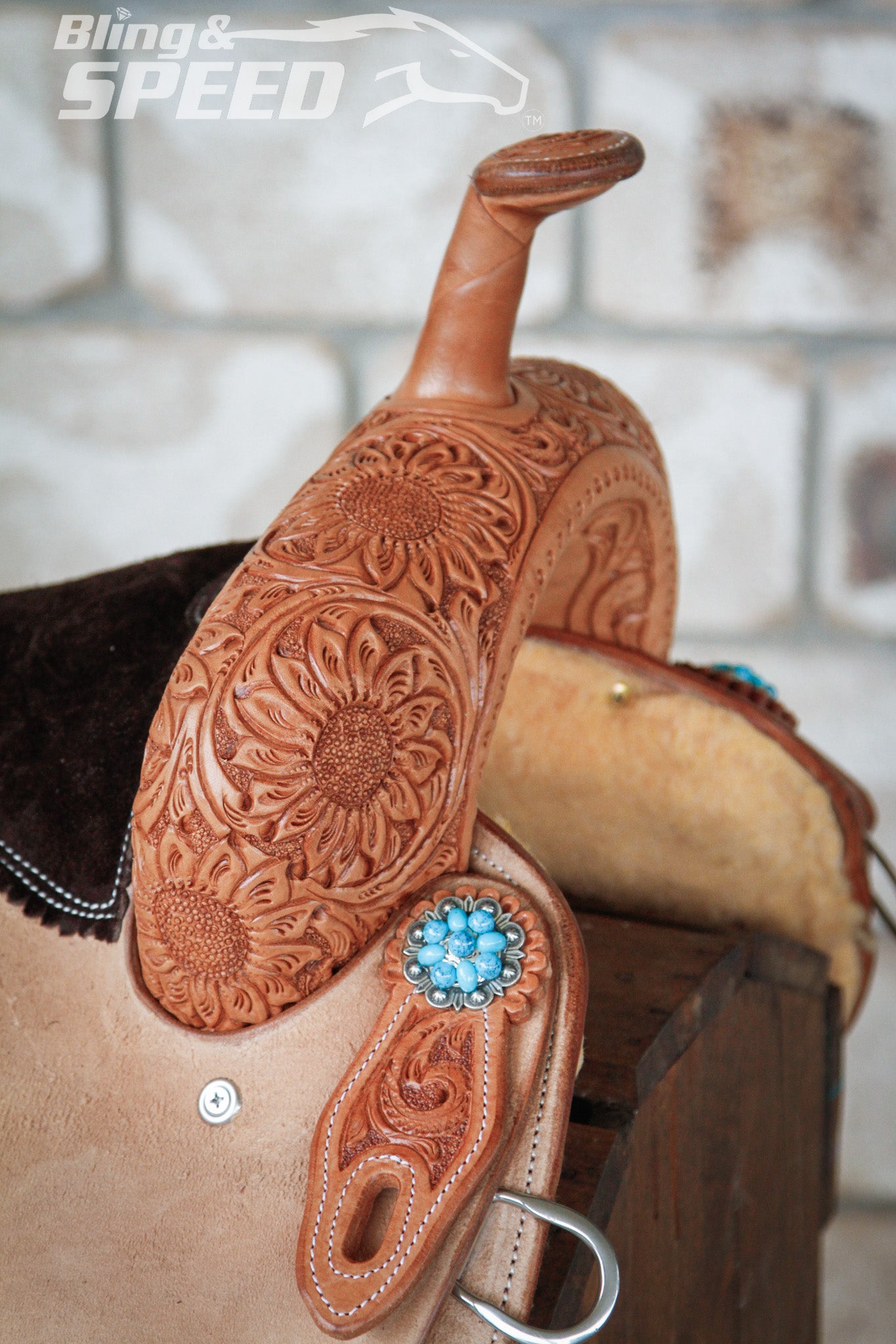 Leather Barrel Saddle - LBS14
