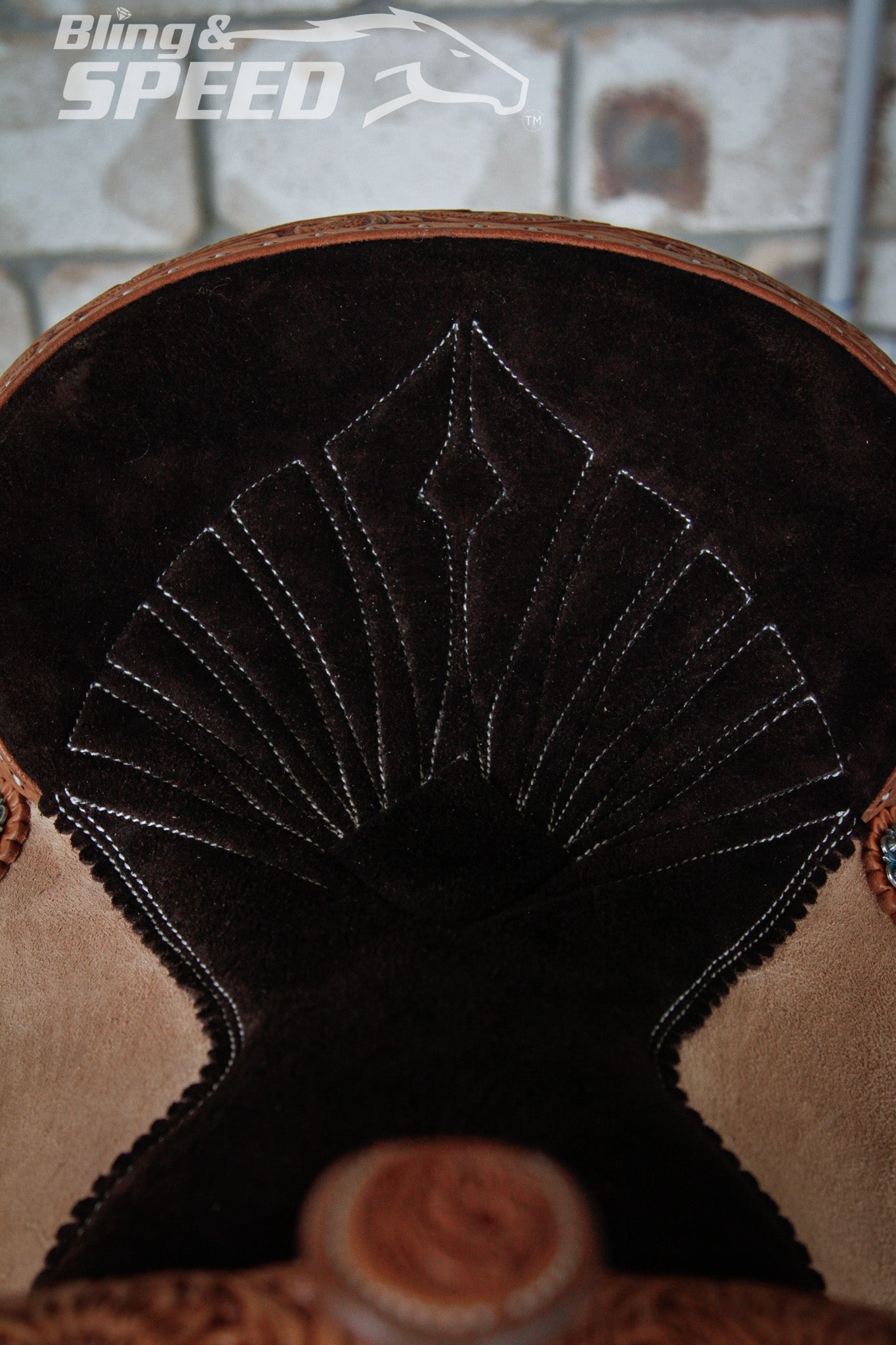 Leather Barrel Saddle - LBS14