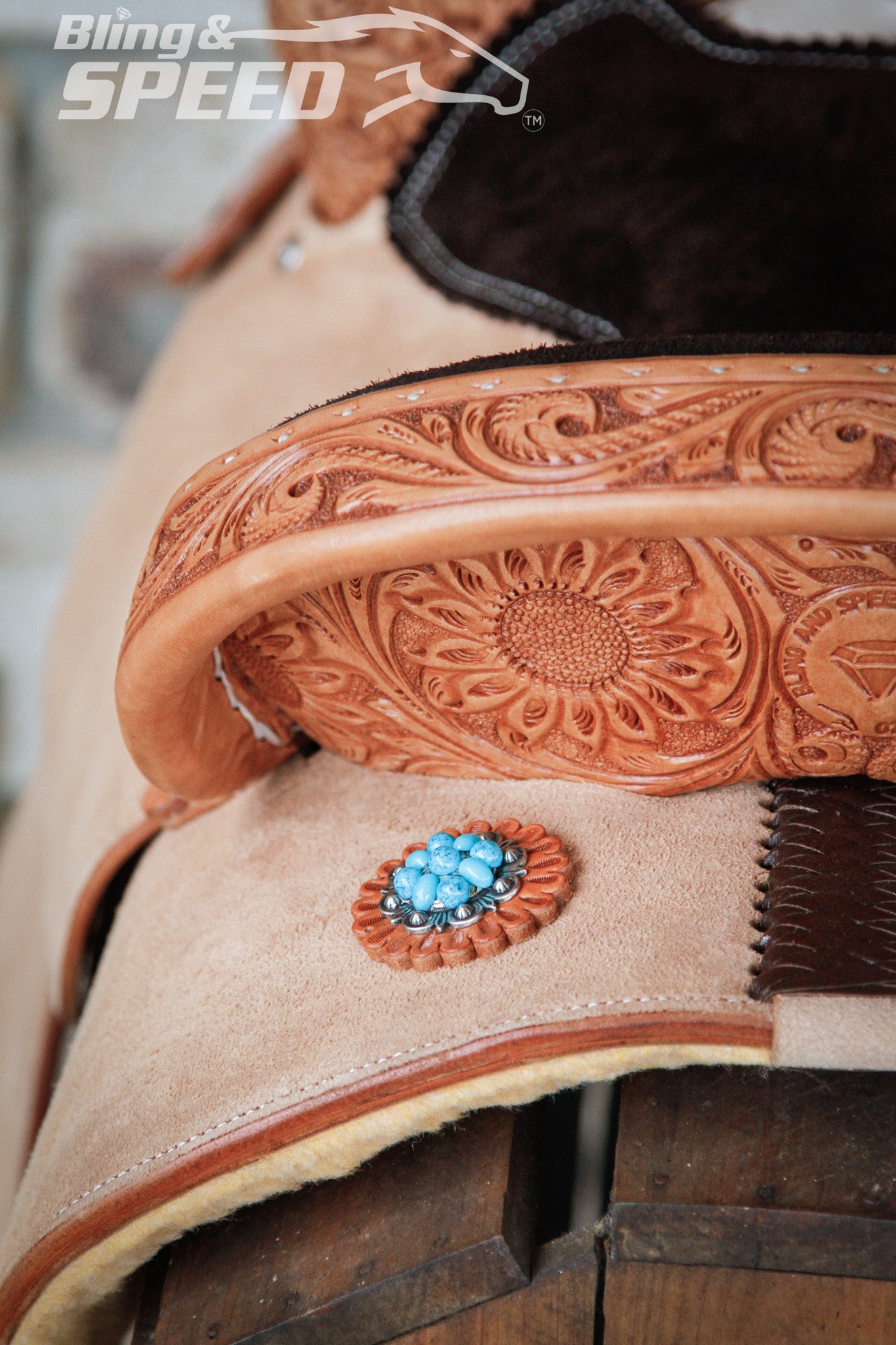 Leather Barrel Saddle - LBS14