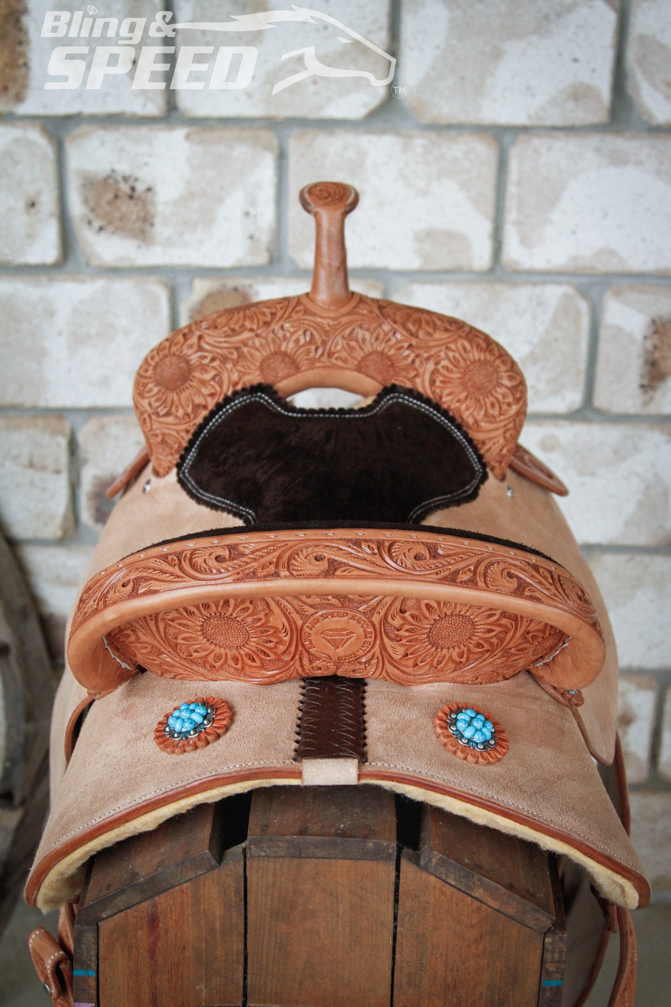 Leather Barrel Saddle - LBS14