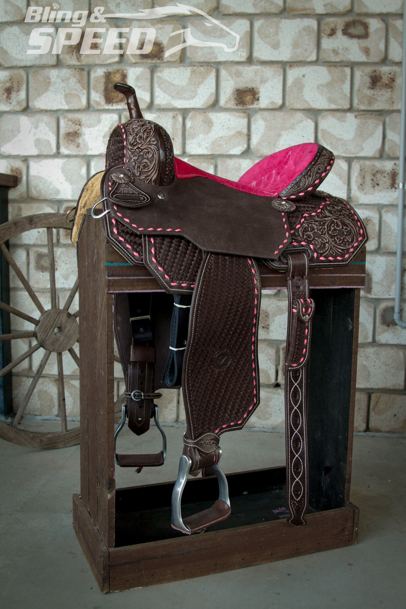 Leather Barrel Saddle - LBS10