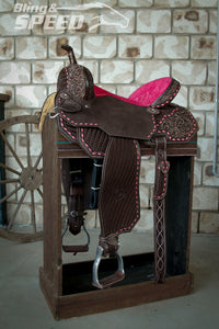 Leather Barrel Saddle - LBS10