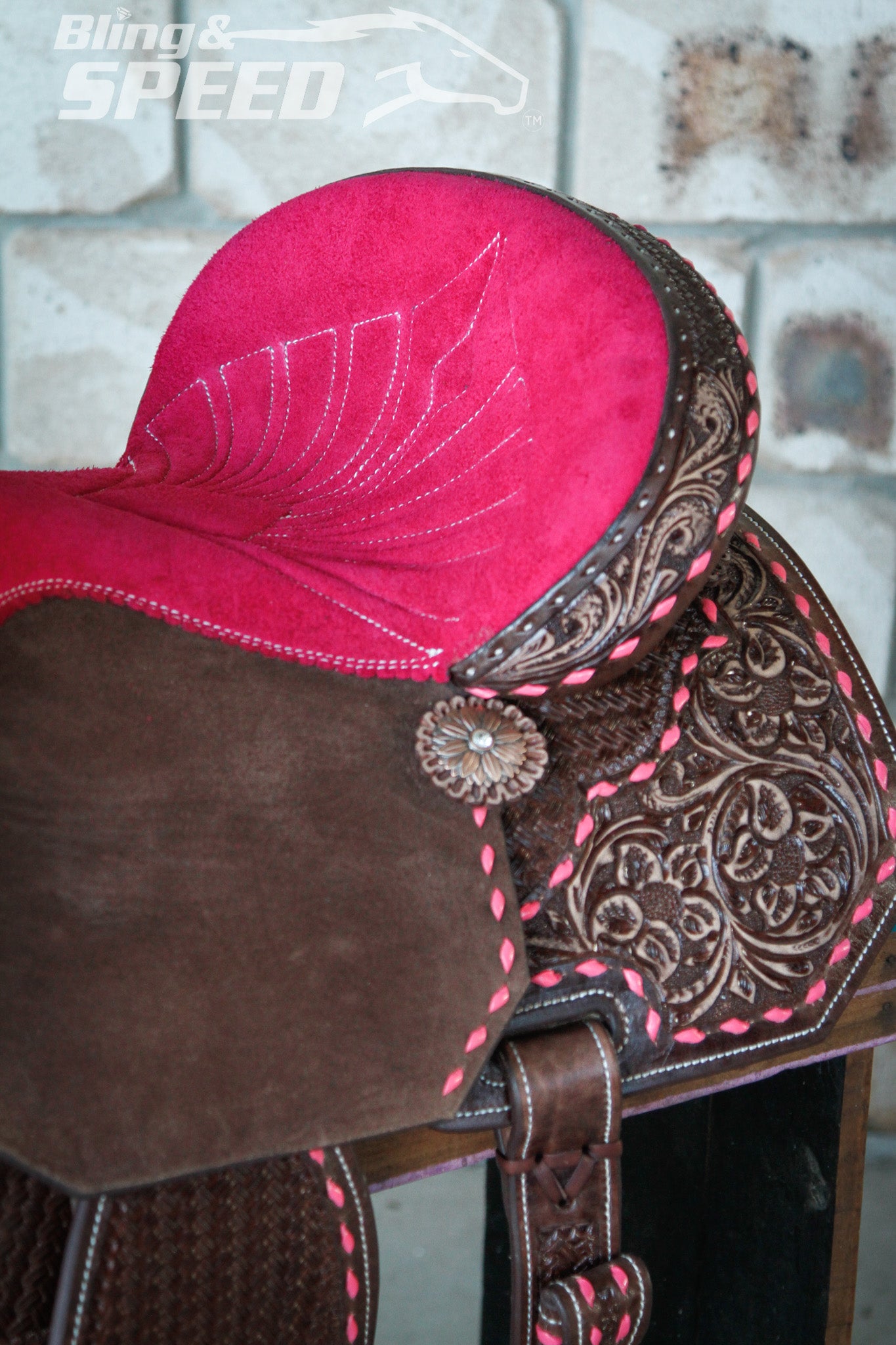 Leather Barrel Saddle - LBS10