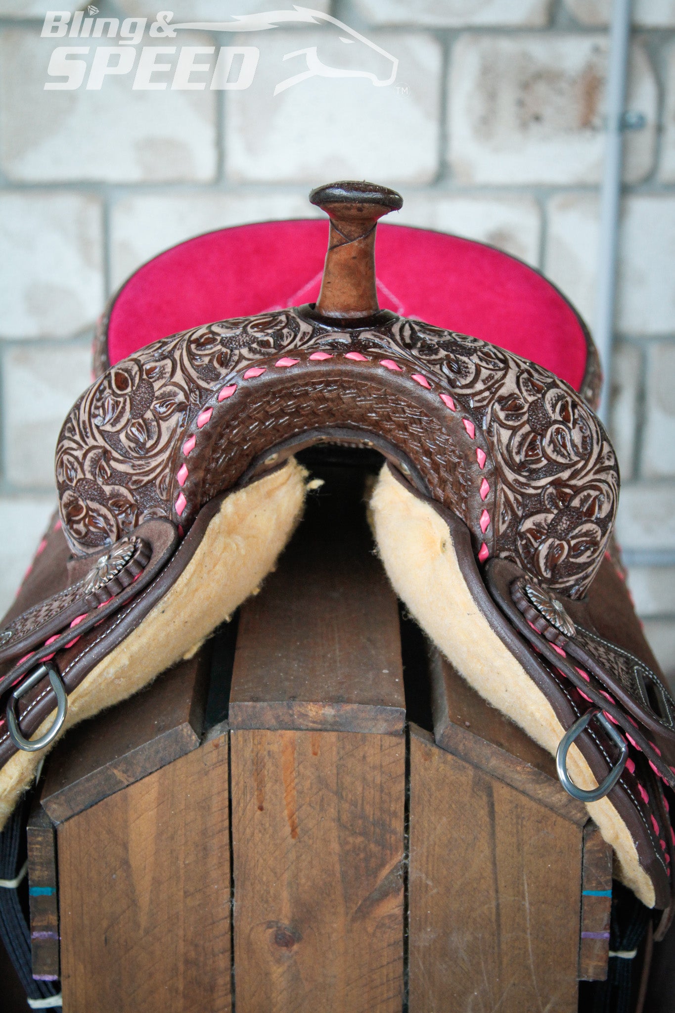 Leather Barrel Saddle - LBS10