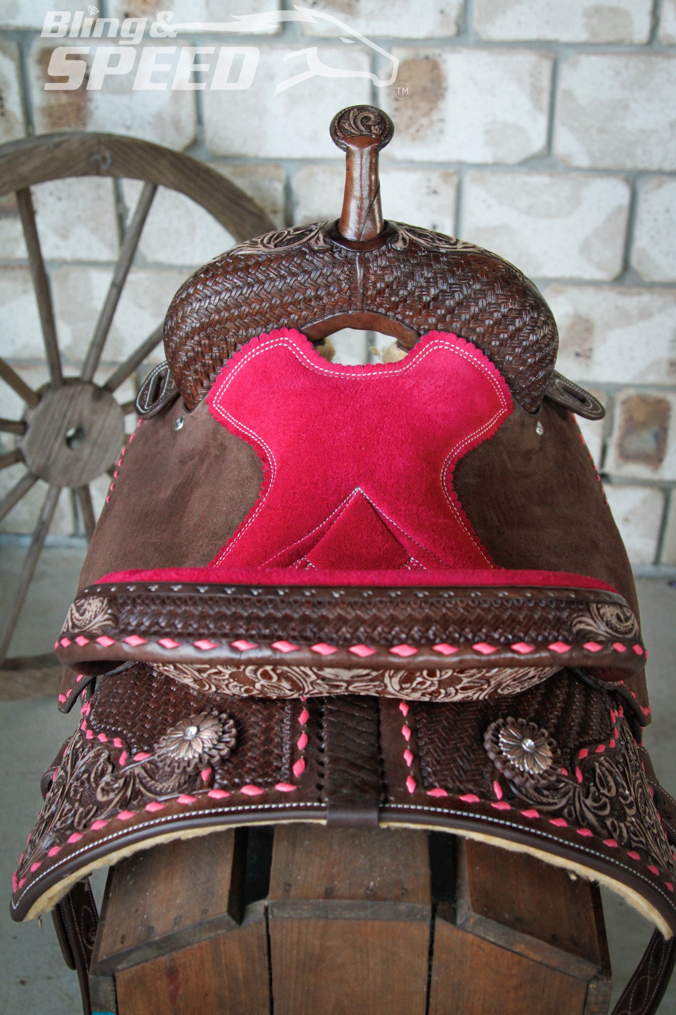 Leather Barrel Saddle - LBS10