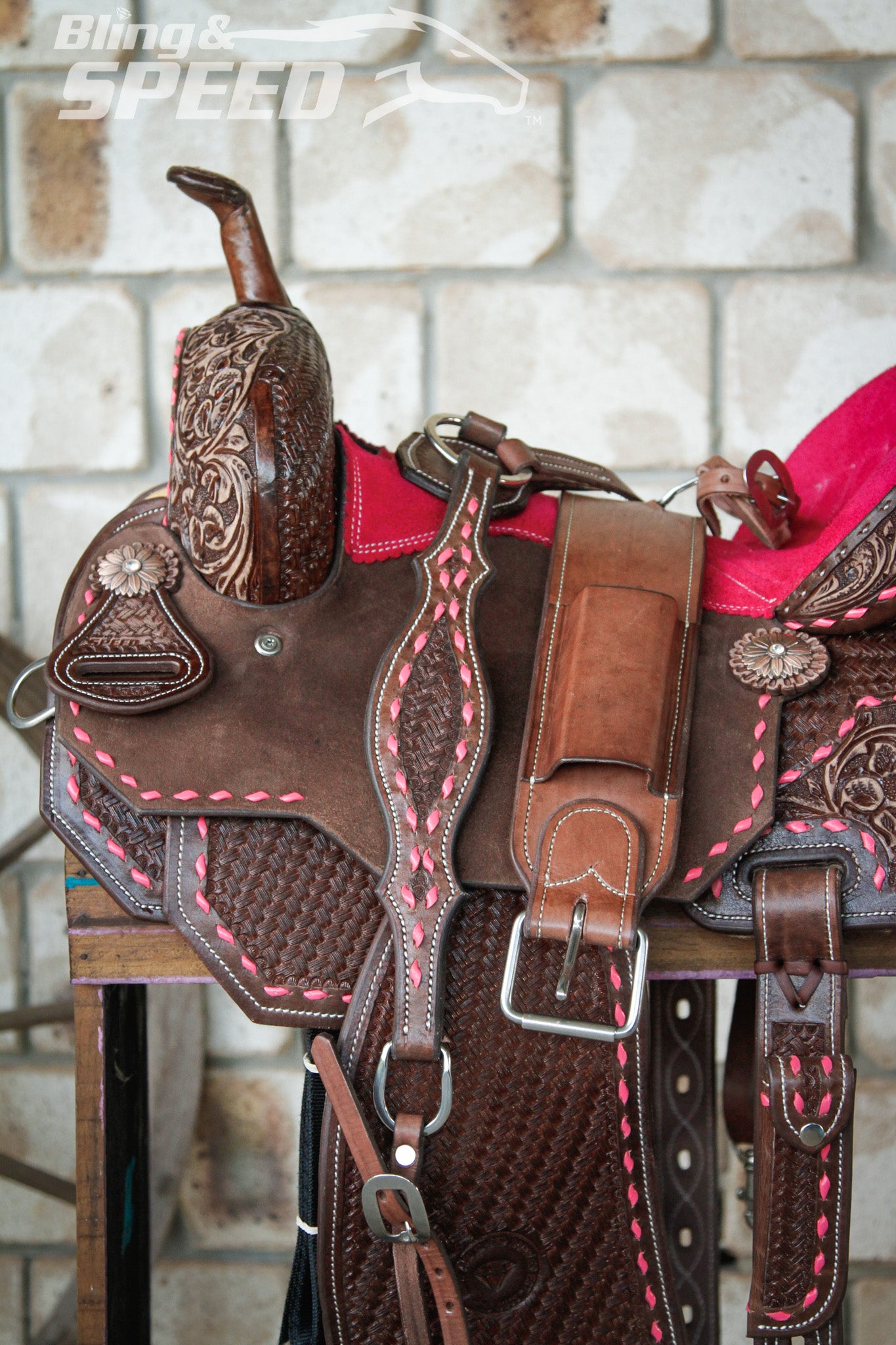 Leather Barrel Saddle - LBS10