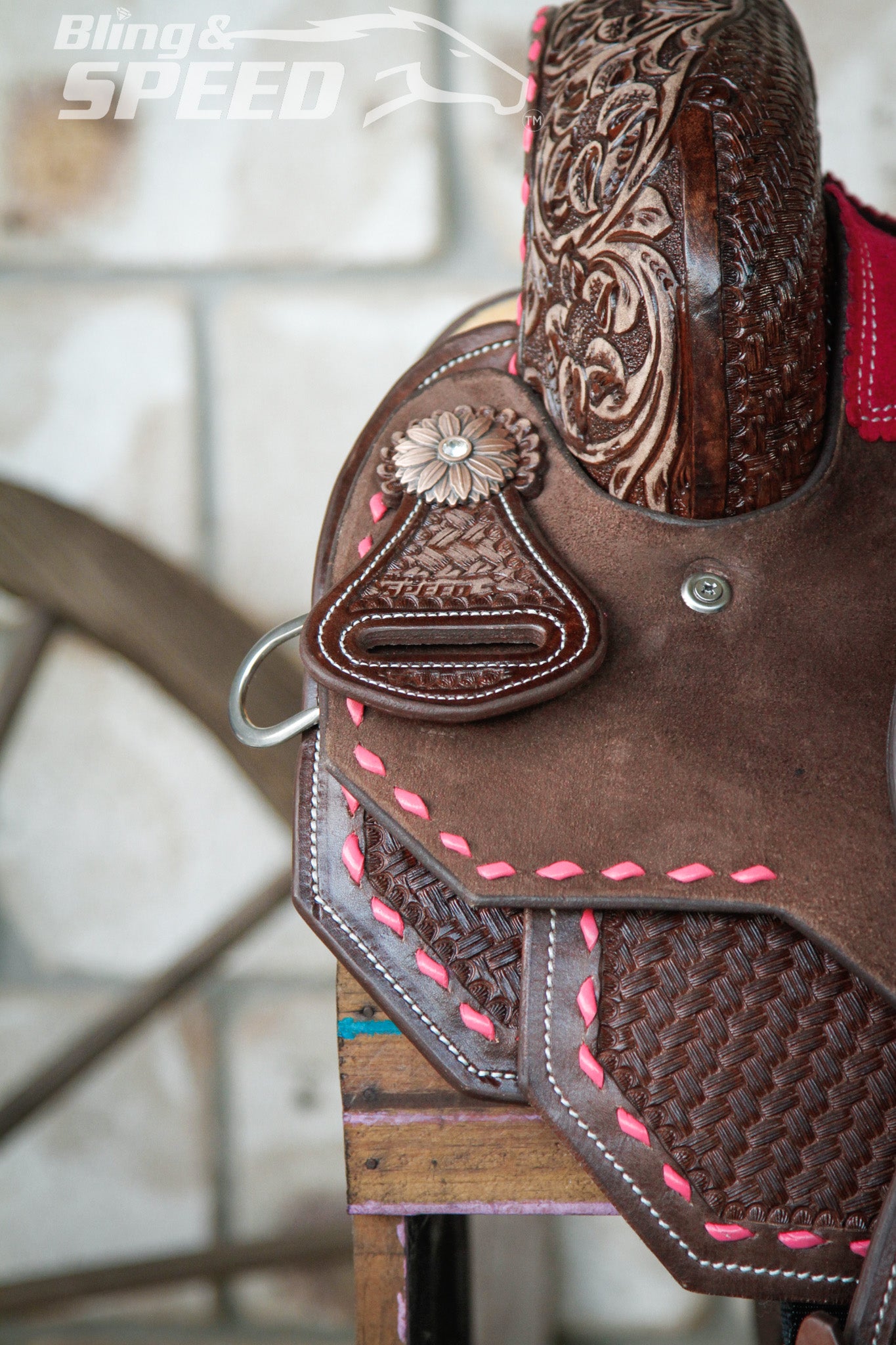 Leather Barrel Saddle - LBS10