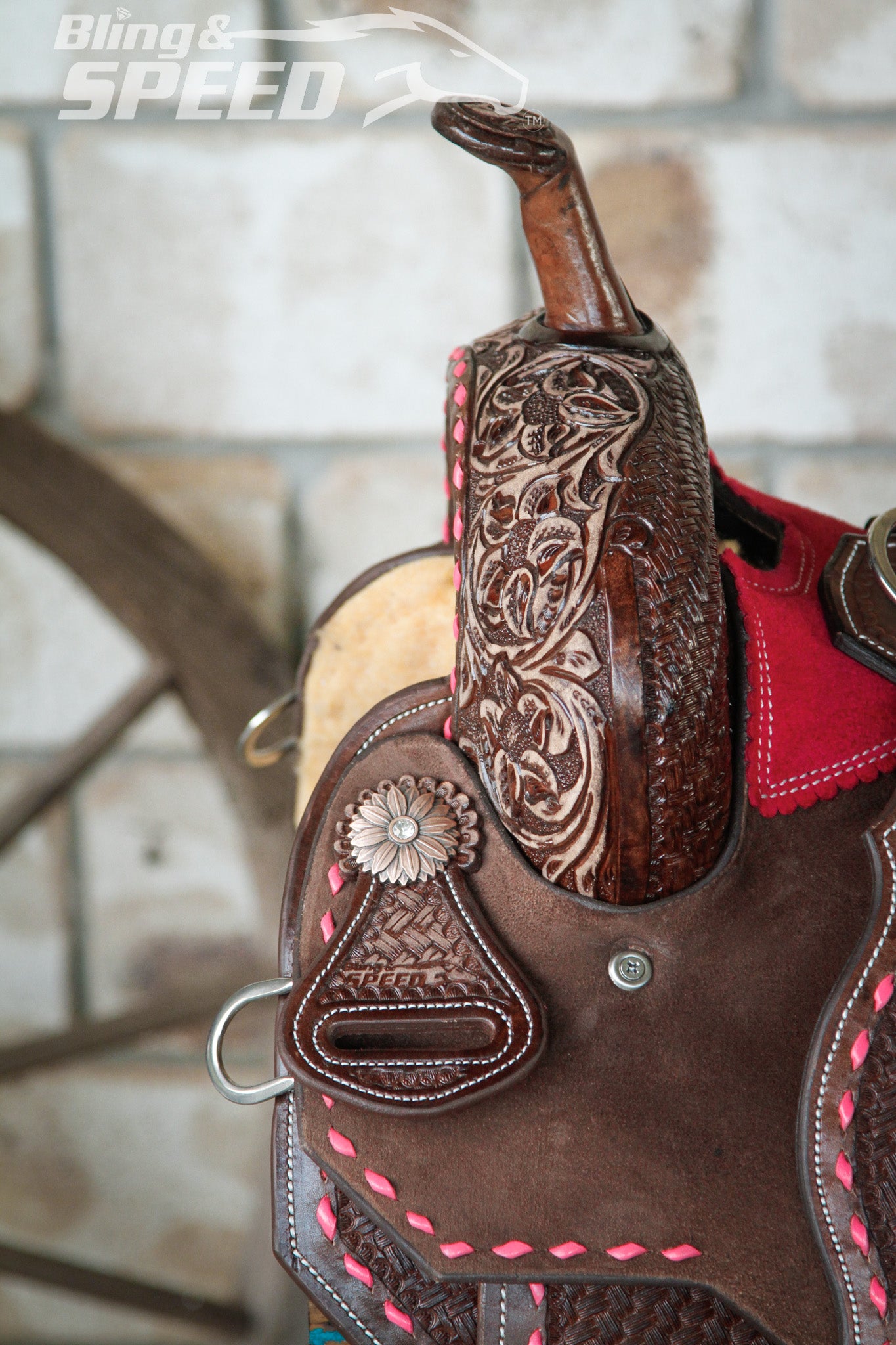 Leather Barrel Saddle - LBS10