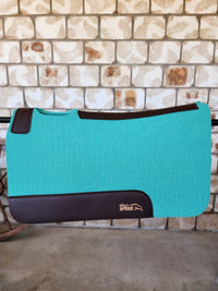 Standard Wither Relief - The Barrel Racer Merino Wool Felt Saddle Pad - Mint