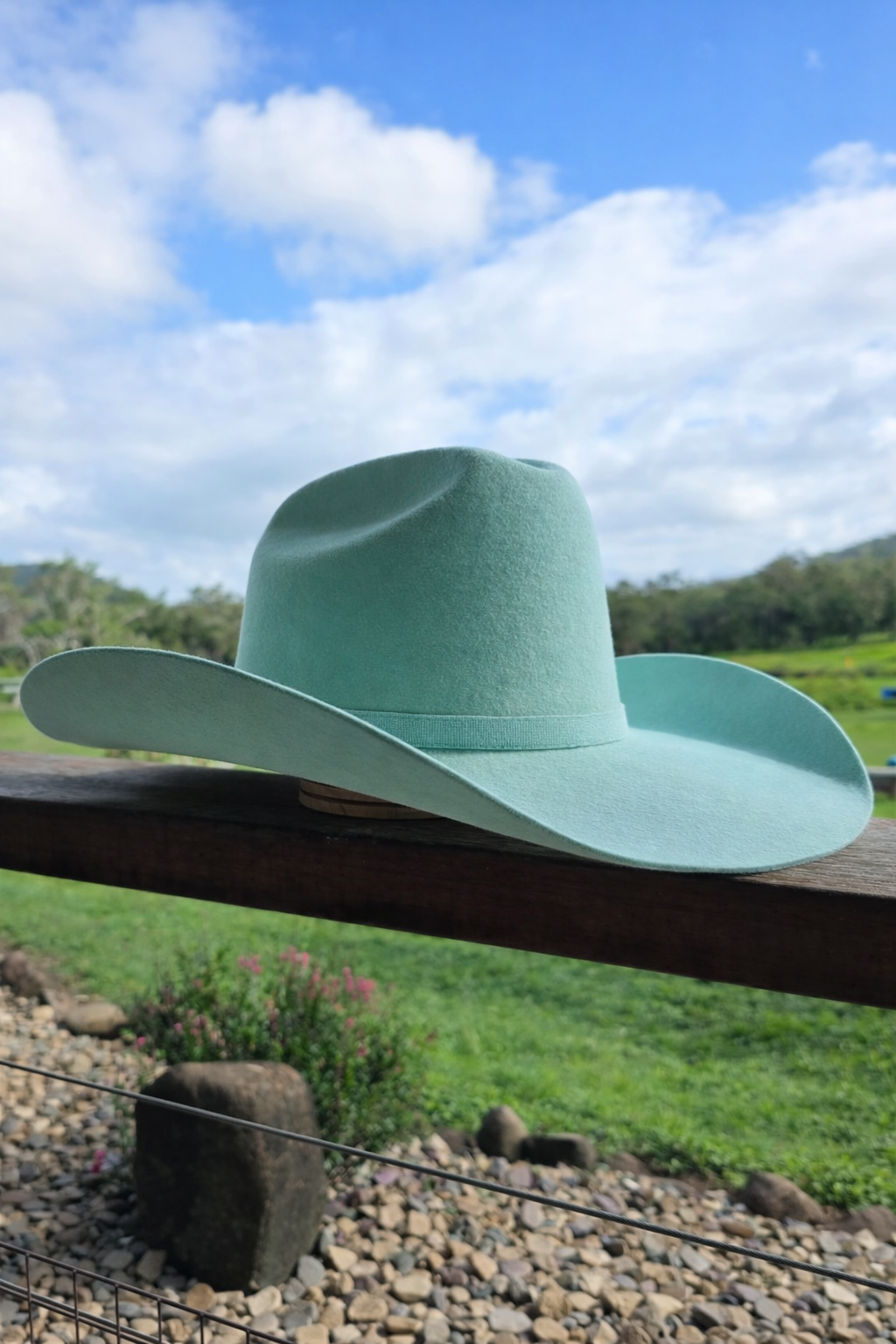 Desert Crown Felt Hat - Mint