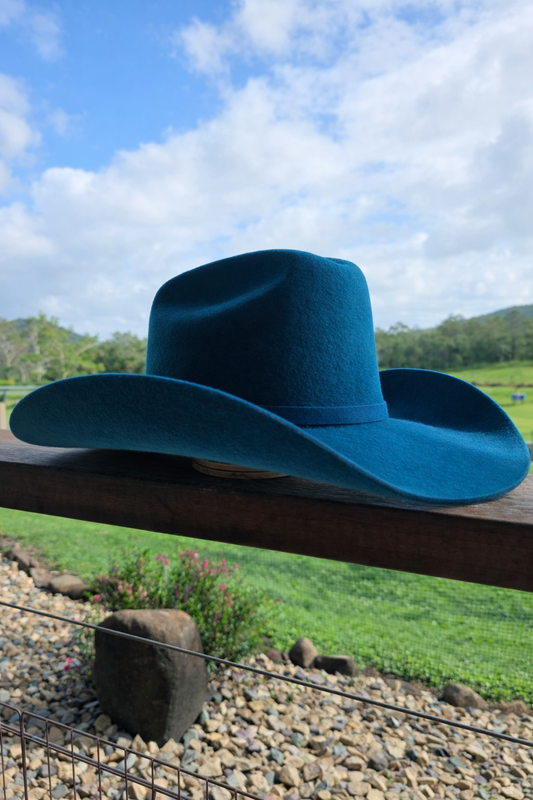 Desert Crown Felt Hat - Peacock
