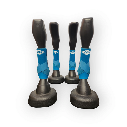 Turquoise Orthopedic Equine Sports Support Boots set of 4 - IN STOCK