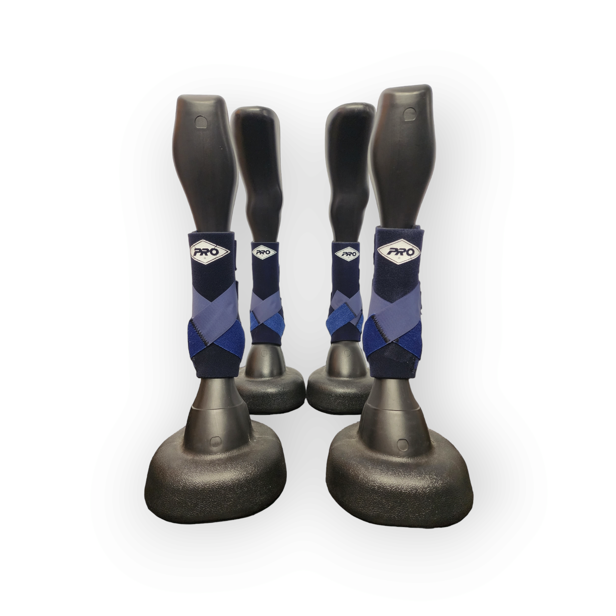 Navy Orthopedic Equine Sports Support Boots set of 4 - IN STOCK