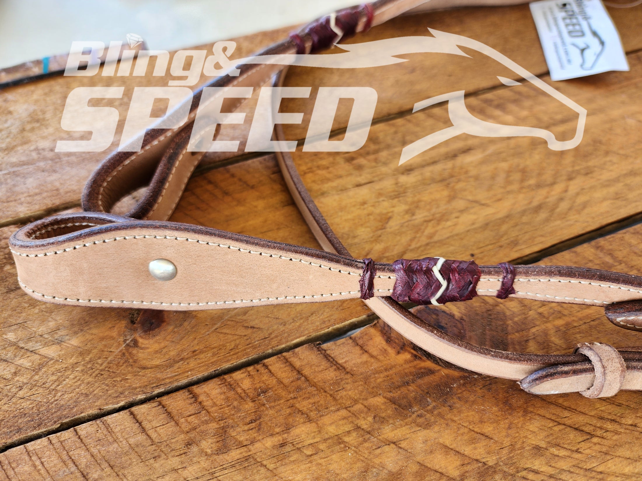 Futurity Knot with Rawhide Bridles (8065654096110)