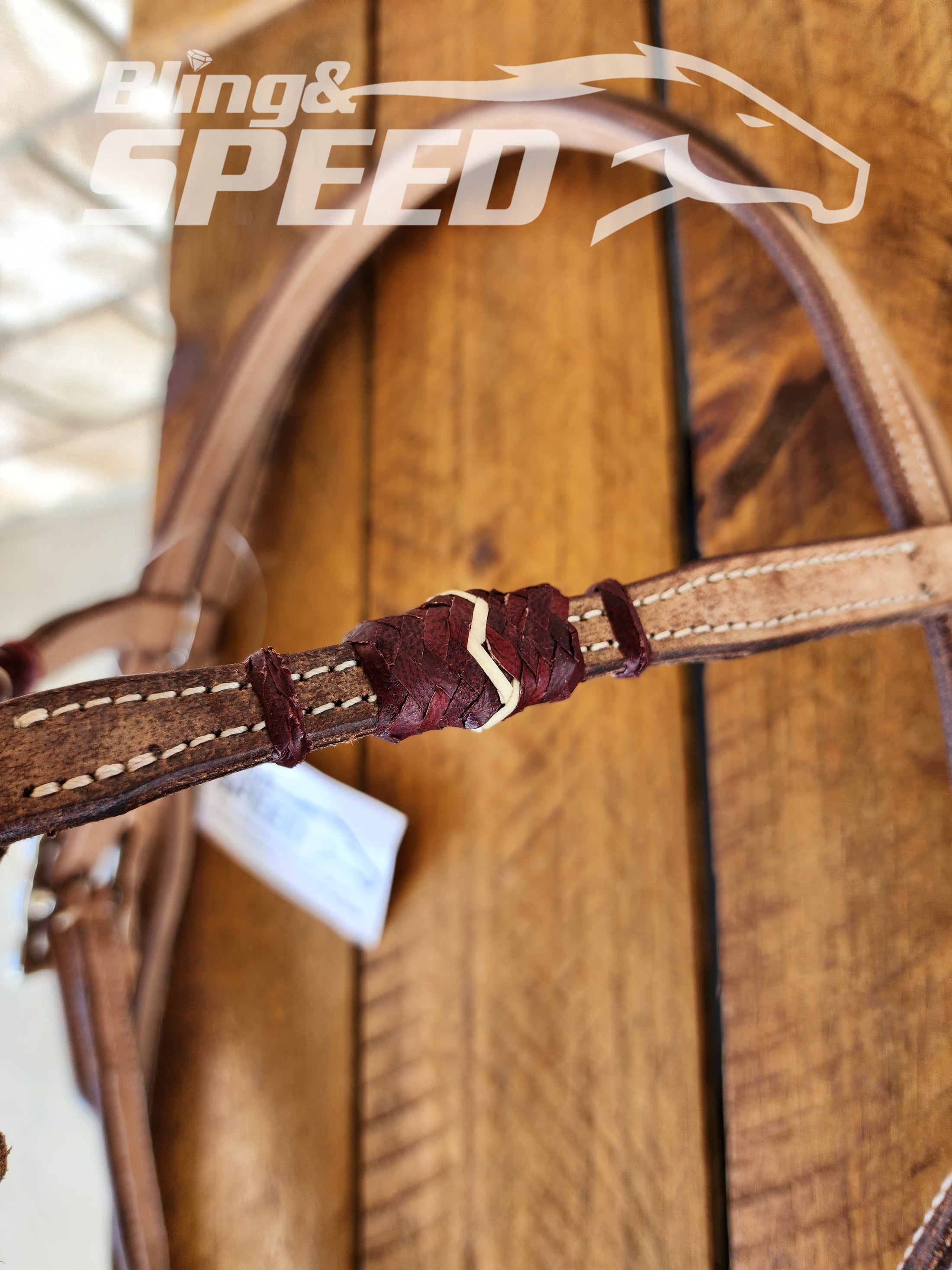 Futurity Knot with Rawhide Bridles (8065654096110)