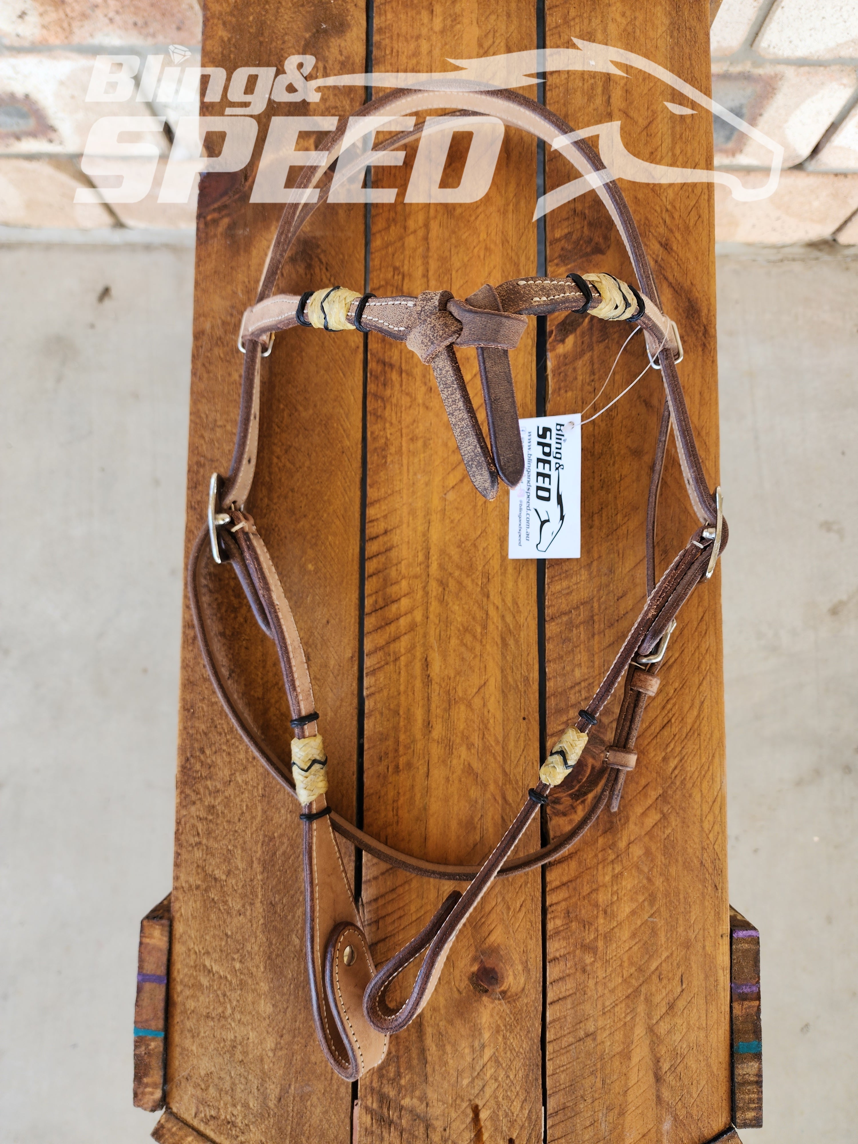 Futurity Knot with Rawhide Bridles (8065654096110)