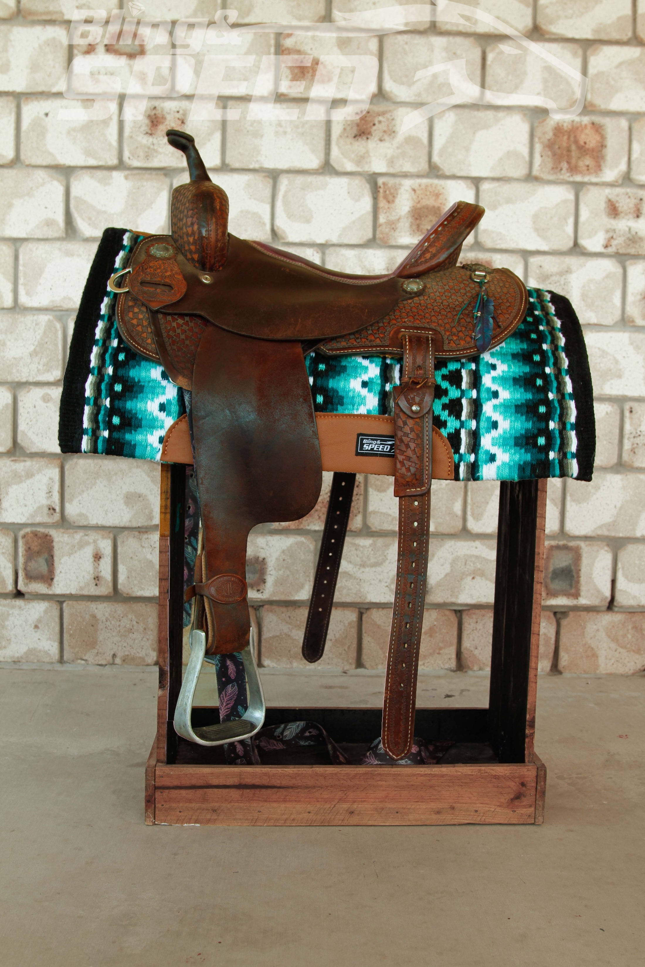 12. "The Tourmaline Unicorn" Saddle Pad (7873220903150)