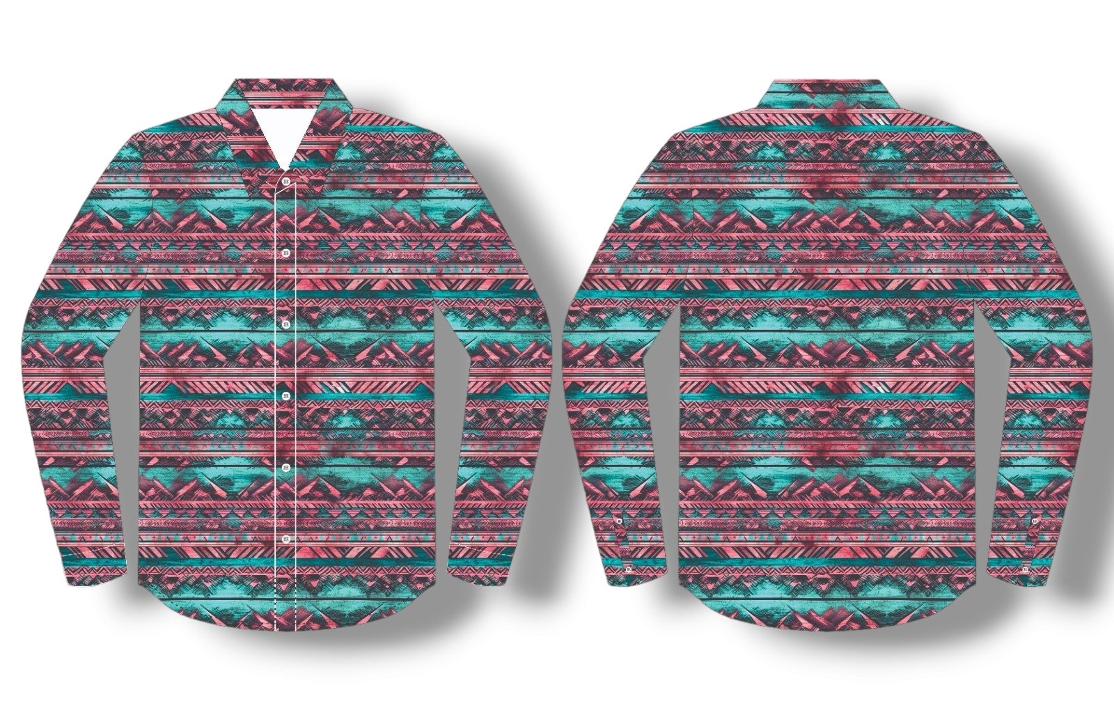 Aztec Turquoise & Pink Arena Shirt