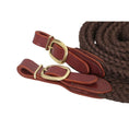 Load image into Gallery viewer, Cottonfields Stockman Reins - White and Brown
