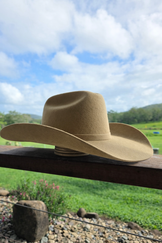 Desert Crown Felt Hat - Sand