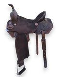 Load image into Gallery viewer, Leather Barrel Racing Saddle - PBR02
