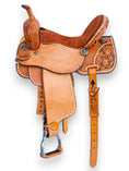 Load image into Gallery viewer, Leather Barrel Racing Saddle - PBR10
