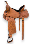 Load image into Gallery viewer, Leather Barrel Racing Saddle - PBR19
