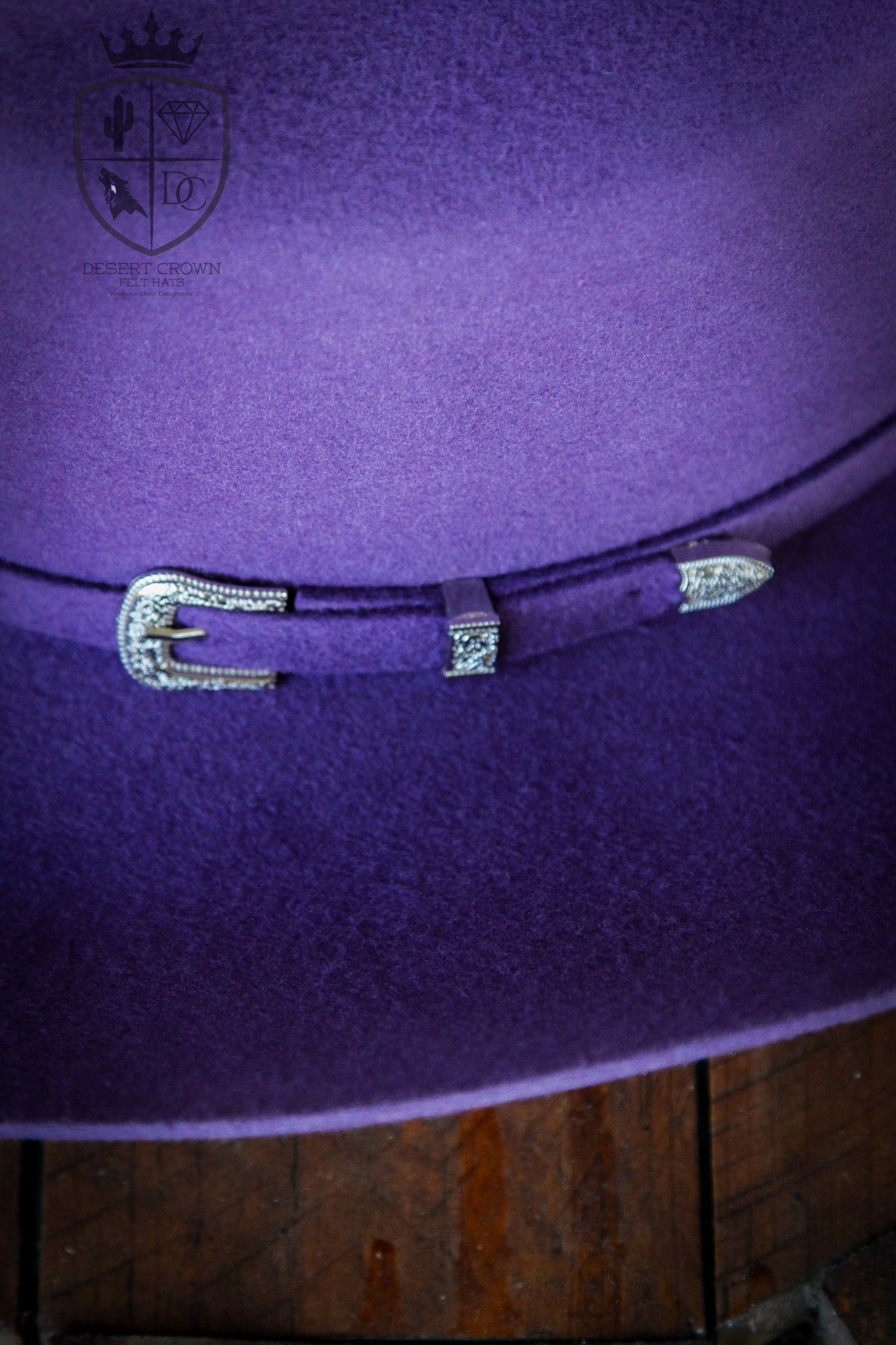 Desert Crown Felt Hat - Purple