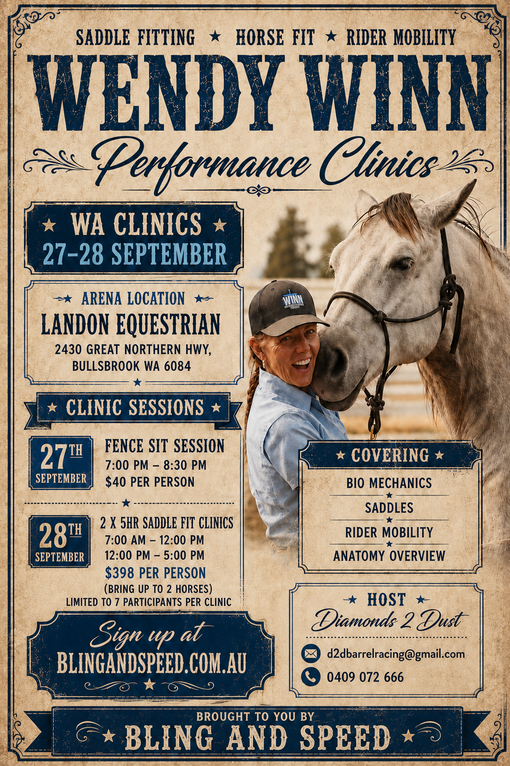 Wendy Winn Performance Clinic – Western Australia | 27th & 28th September