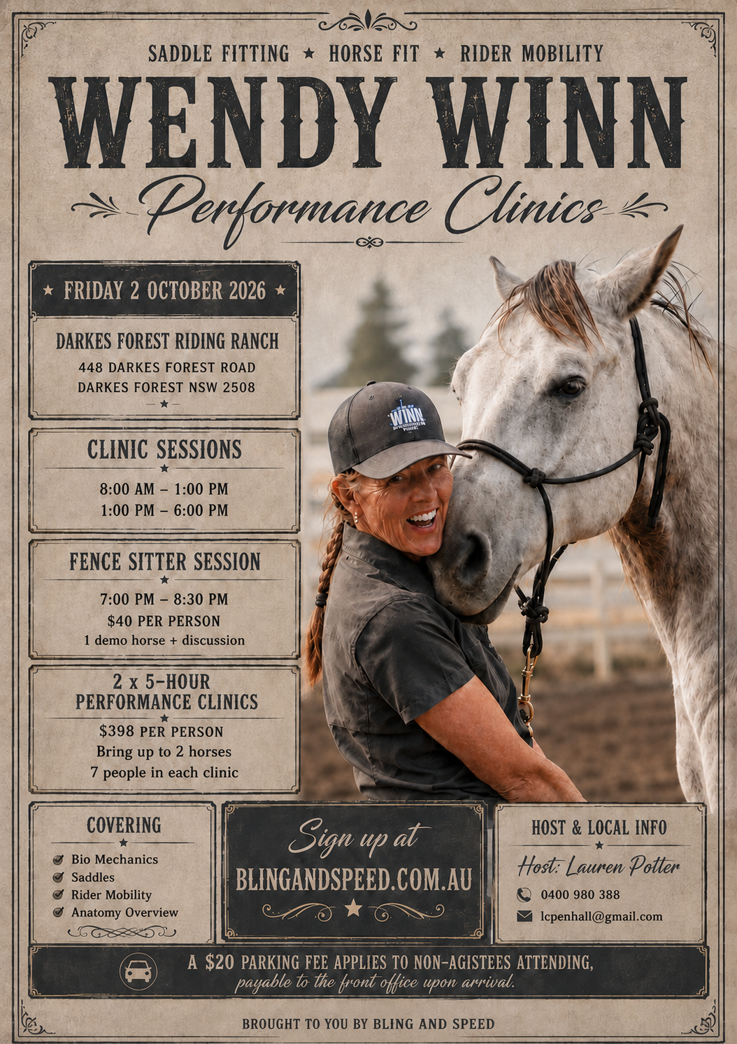 Wendy Winn Performance Clinic – Darks Forrest NSW | 2nd October