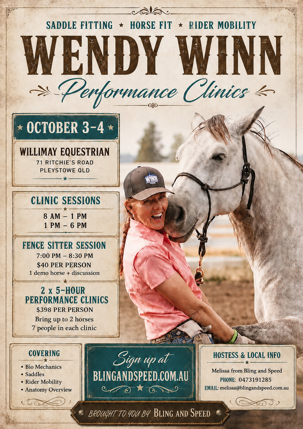 Wendy Winn Performance Clinic – Mackay QLD | 3-4 October 2026