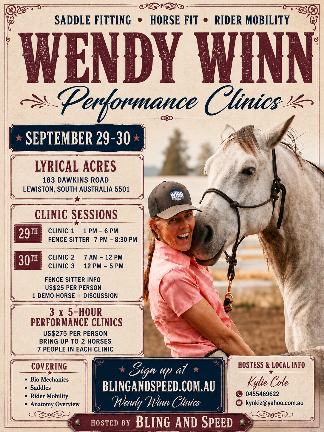 Wendy Winn Performance Clinic – Lyrical Acres, South Australia | 29–30 September 2026
