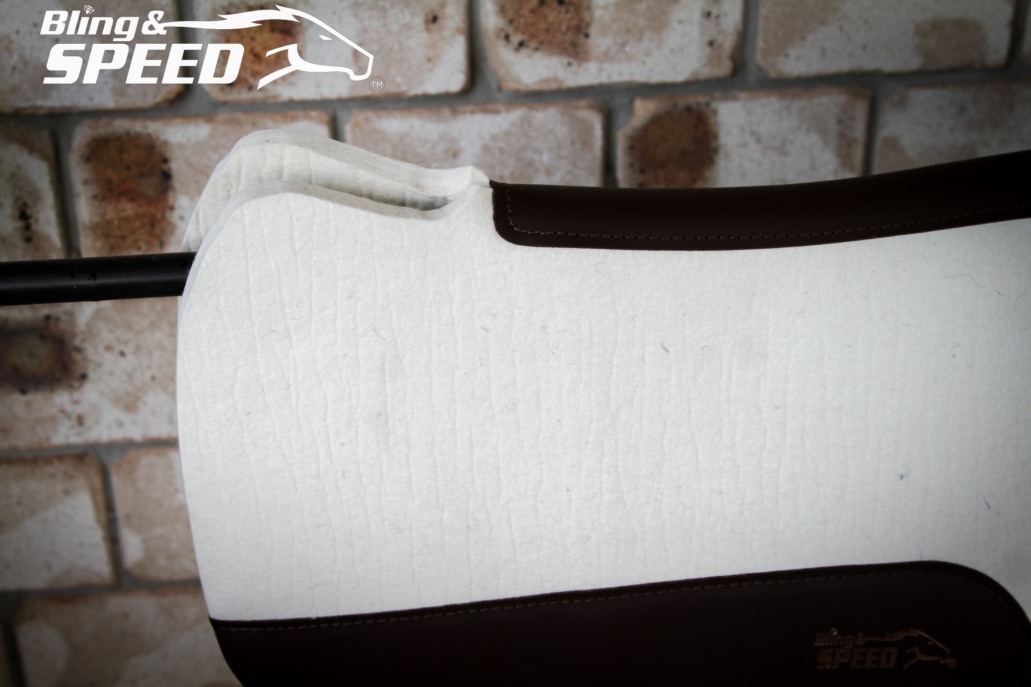 Cream Full Wither Relief - Round Skirt Merino Wool Barrel and Fender Saddle Pad