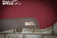 Load image into Gallery viewer, Burgundy Full Wither Relief - Round Skirt Merino Wool Barrel and Fender Saddle Pad
