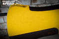 Load image into Gallery viewer, Yellow Standard Wither Relief - Round Skirt Merino Wool Barrel and Fender Saddle Pad
