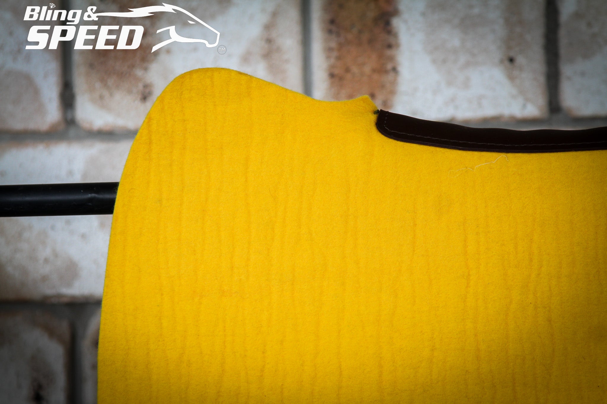 Yellow Standard Wither Relief - Round Skirt Merino Wool Barrel and Fender Saddle Pad
