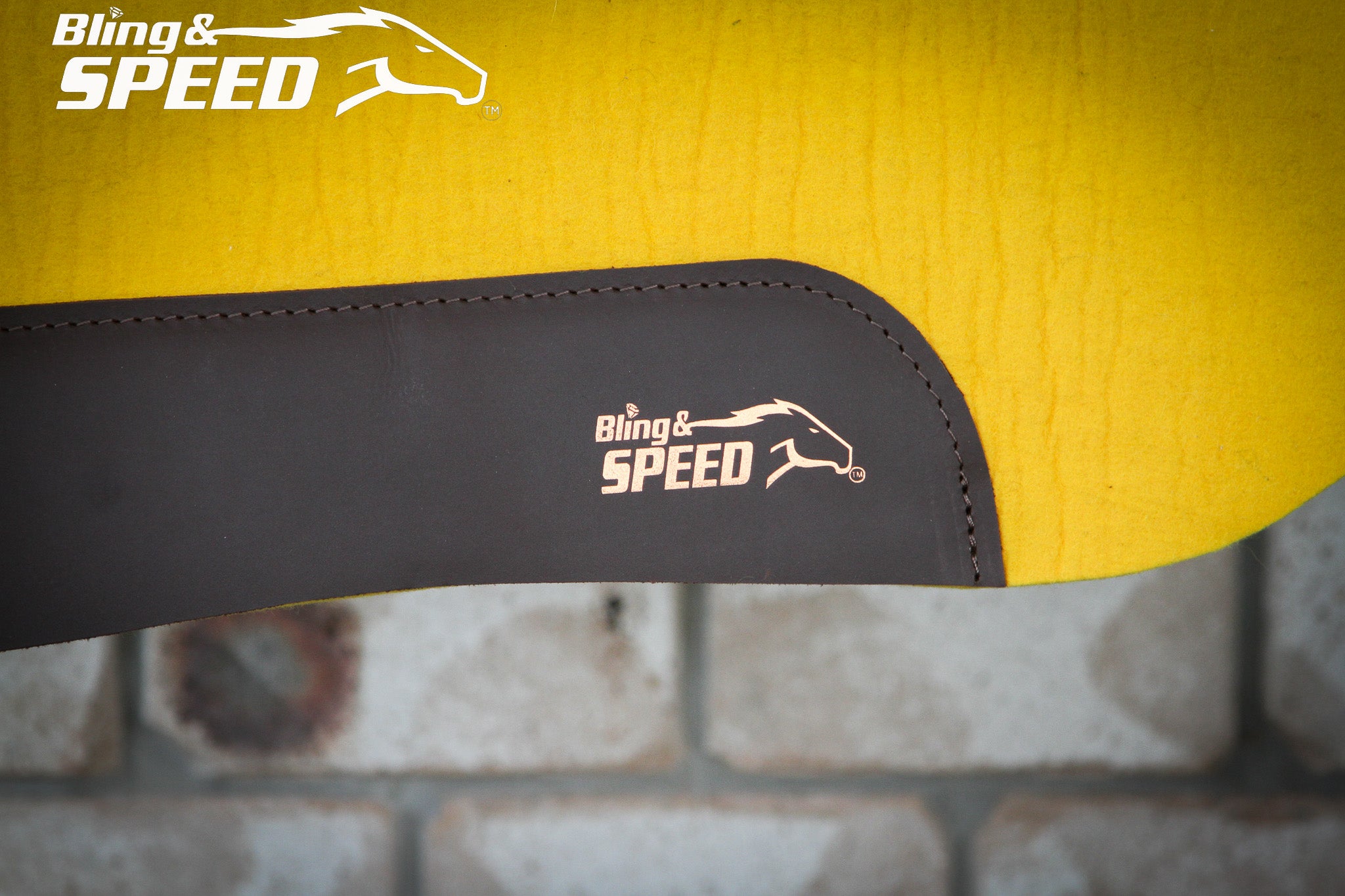 Yellow Standard Wither Relief - Round Skirt Merino Wool Barrel and Fender Saddle Pad