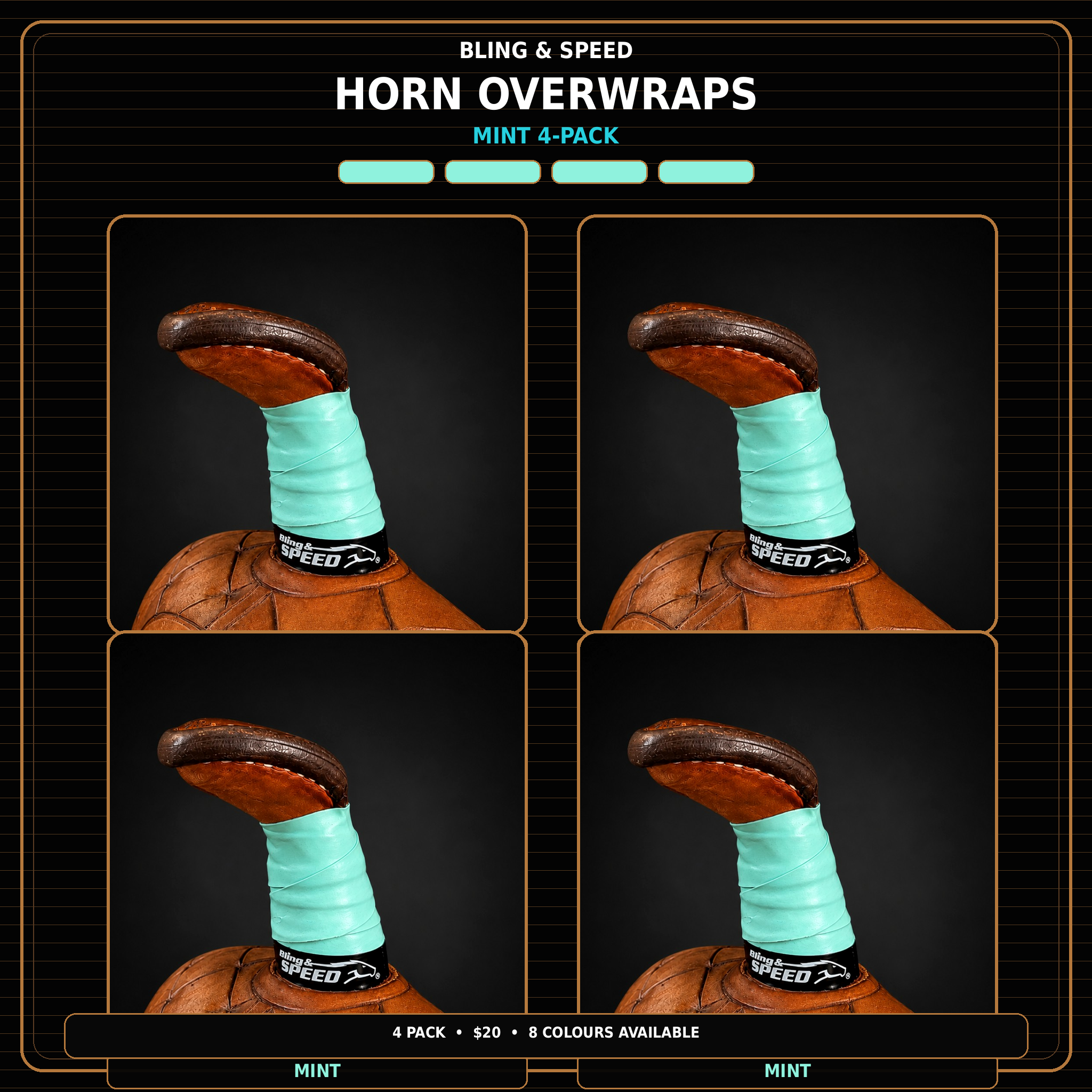 Horn Wrap 4-Pack - 16 Different Pack Options!