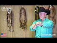 Load and play video in Gallery viewer, 348 JUNIOR COWHORSE TWISTED DOGBONE
