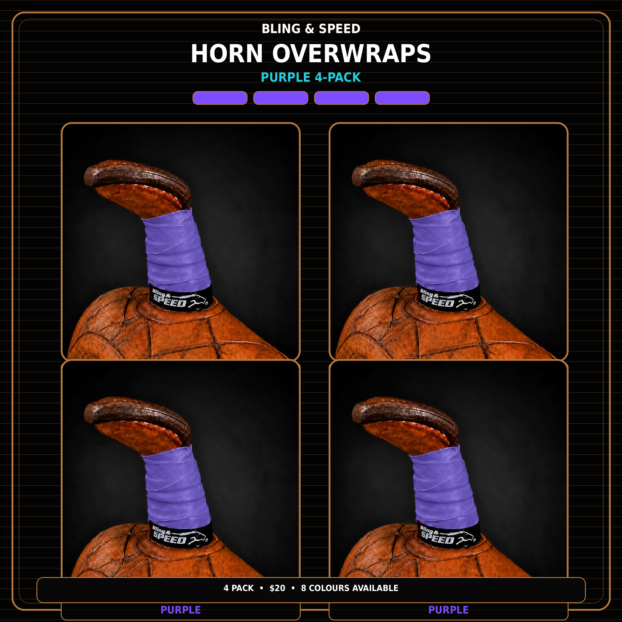 Horn Wrap 4-Pack - 16 Different Pack Options!