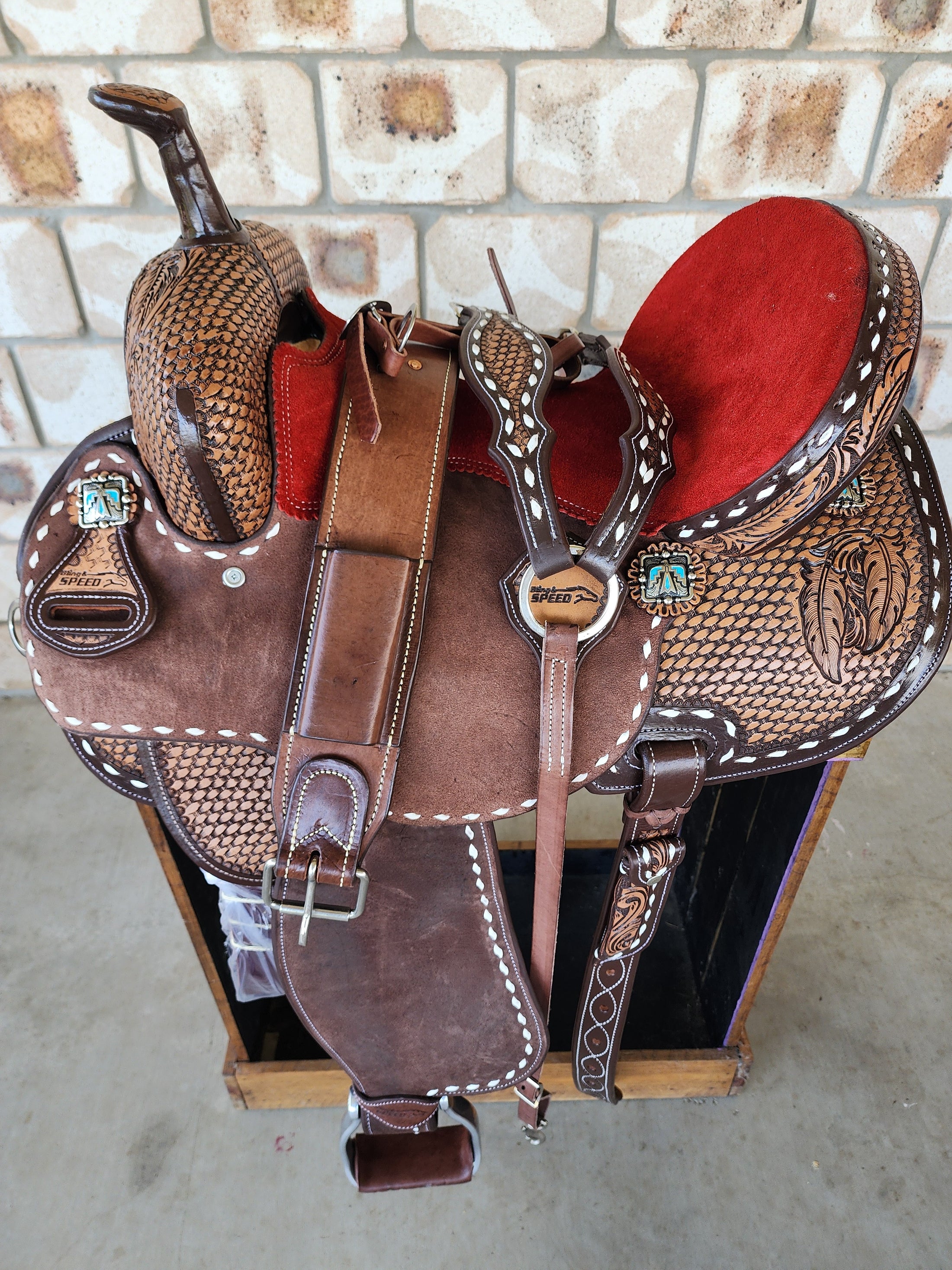 Leather Barrel Saddle - Jessie