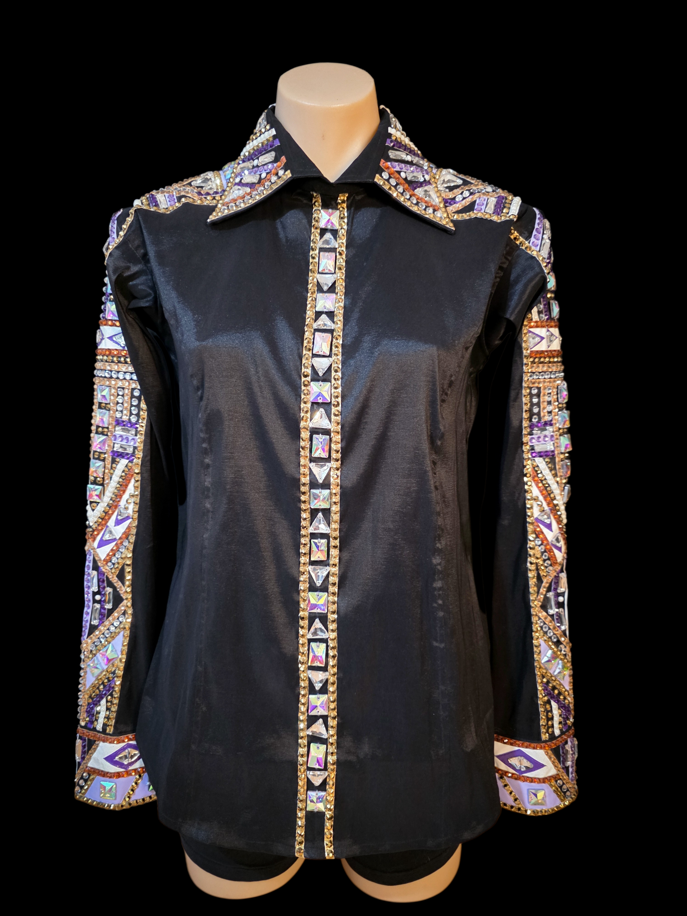 Midnight Regalia - Western Show Shirt