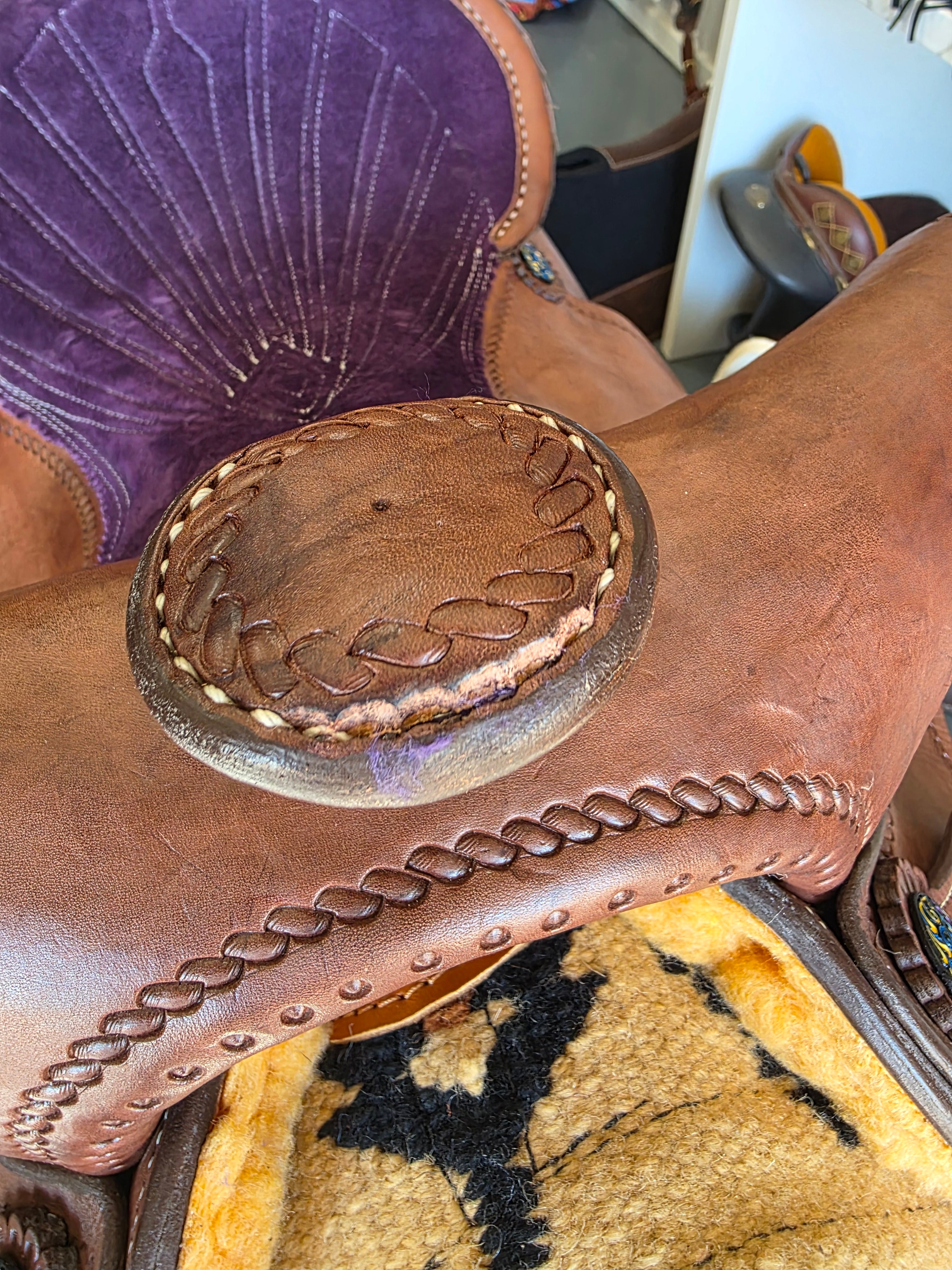 Bling and Speed All Round Western Saddle - 15.5" Seat, FQHB, 6.5" Gullet