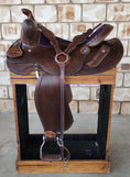 Load image into Gallery viewer, Bling and Speed All Round Western Saddle - 15.5" Seat
