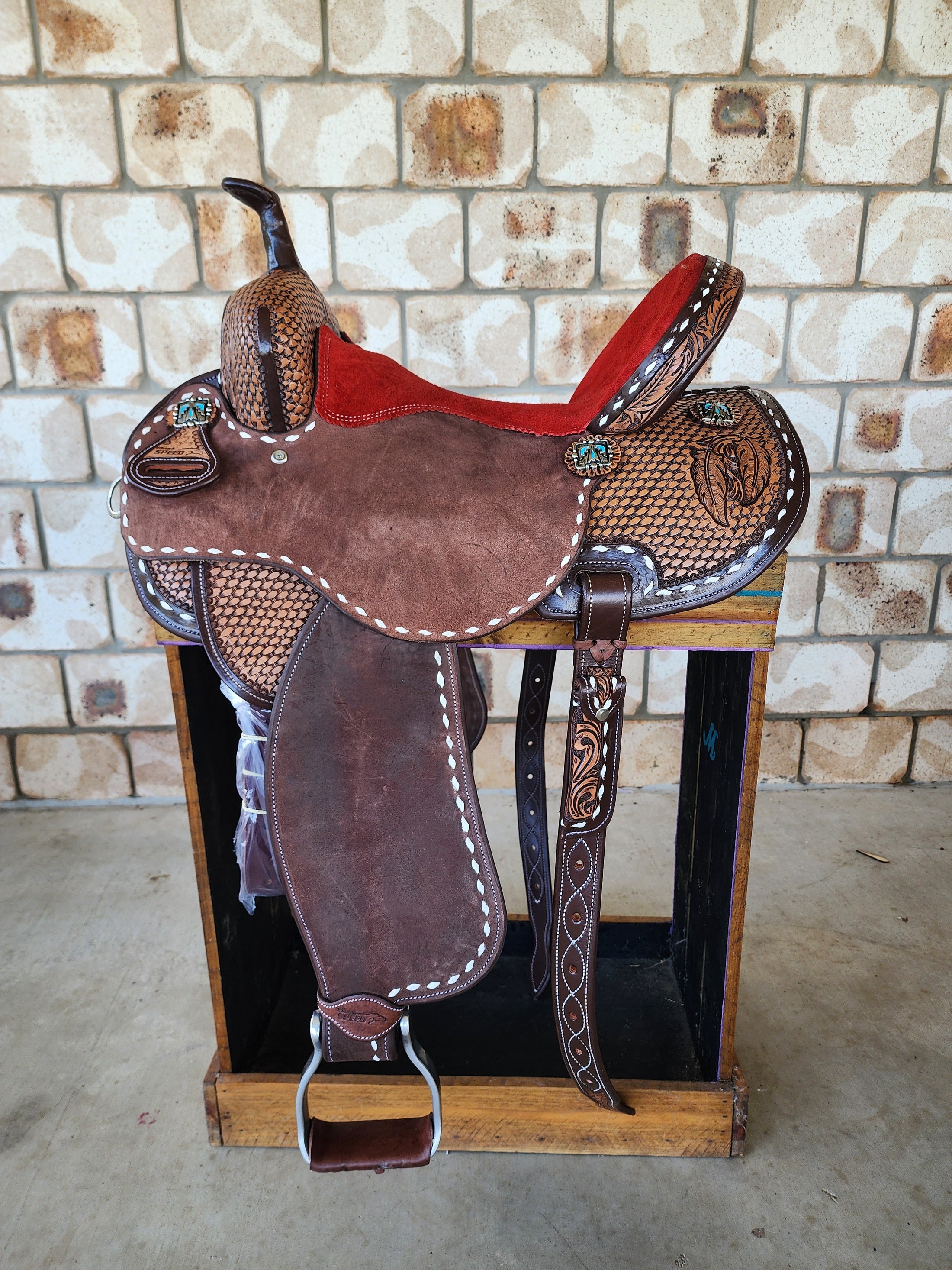 Leather Barrel Saddle - Jessie