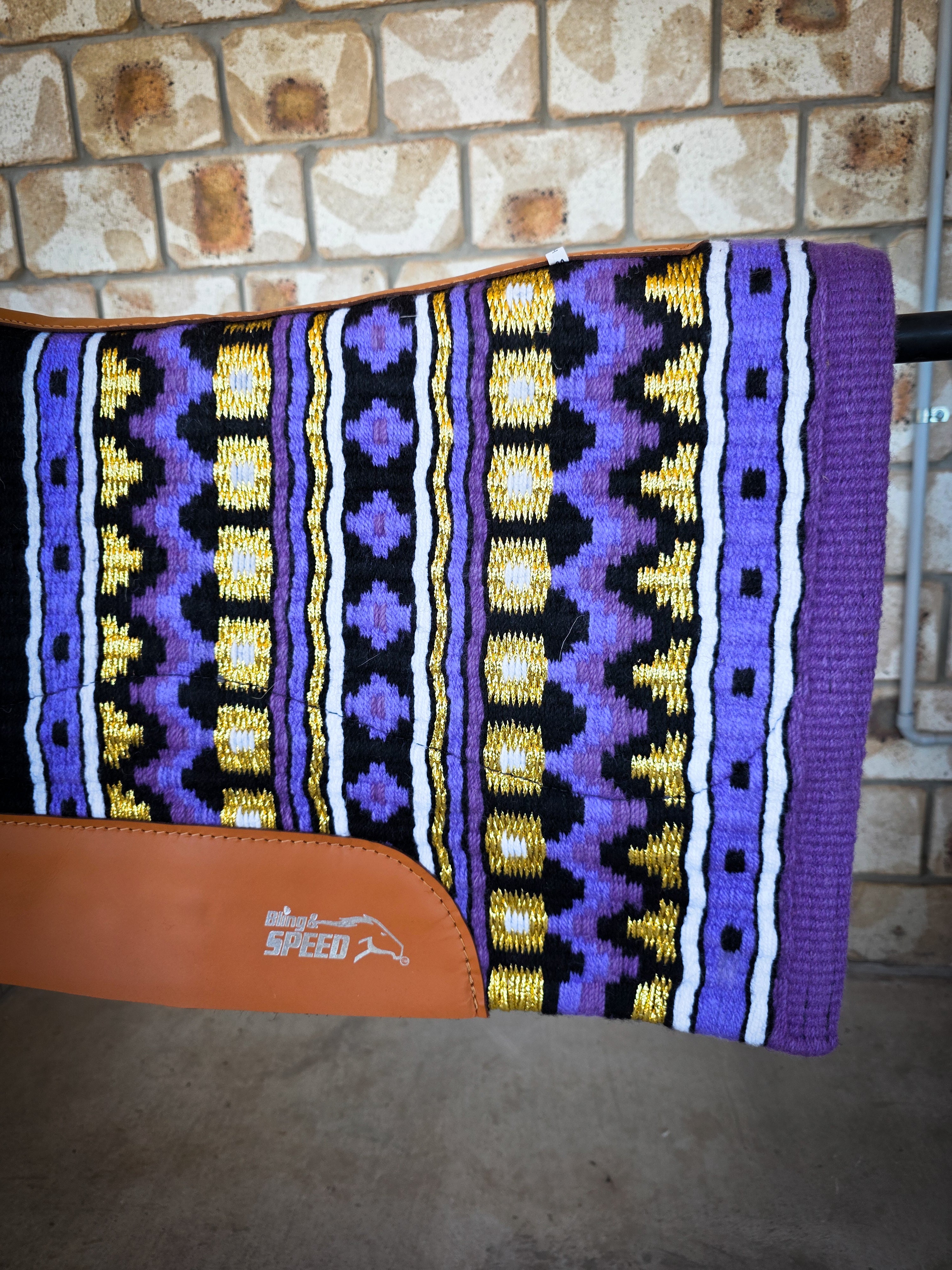 46. Violet Unicorn Saddle Pad