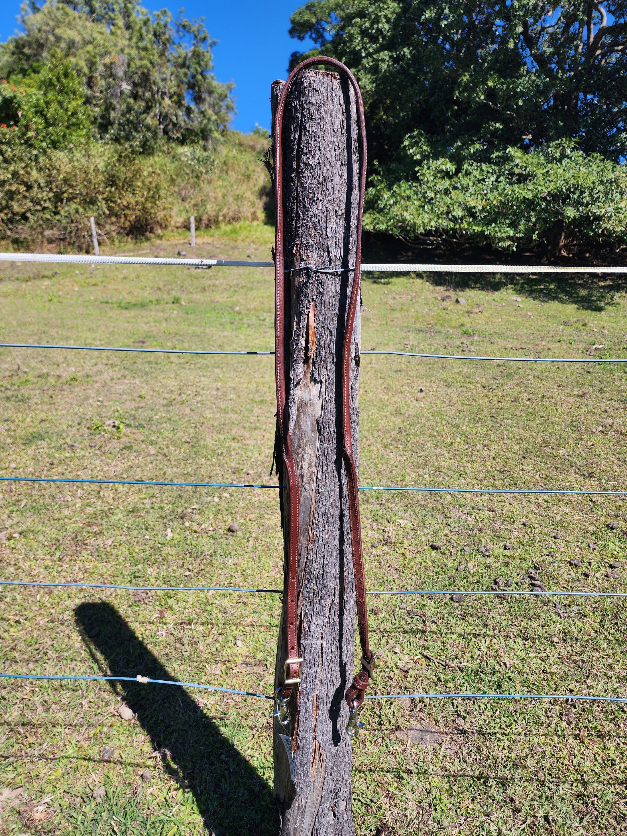 Bling & Speed Rolled Leather Barrel Reins