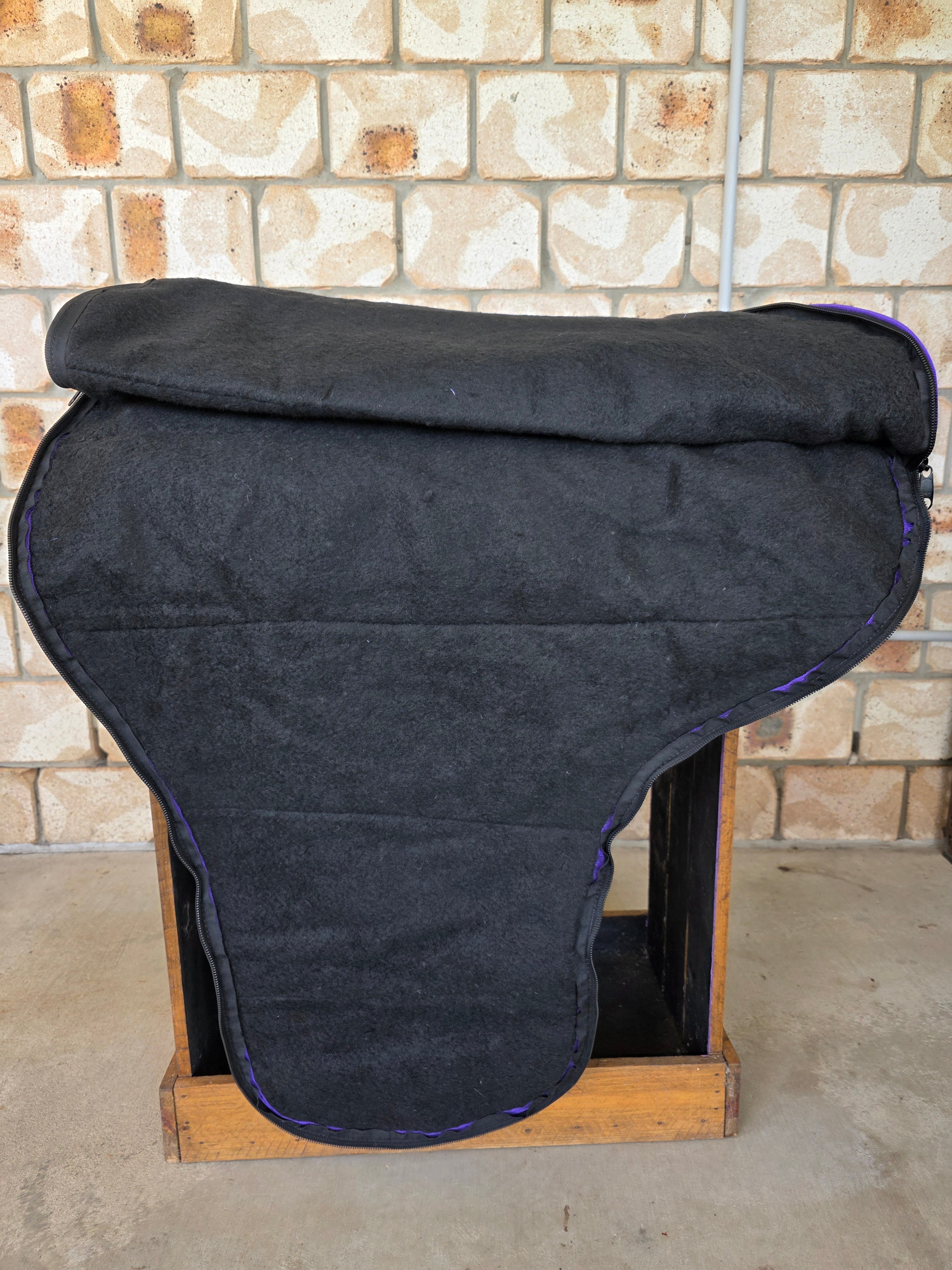 Quilted Saddle Bag - Purple