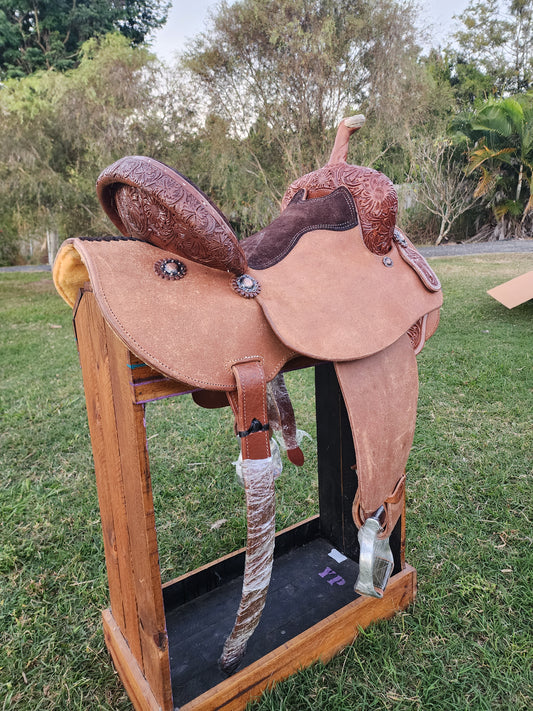 Leather Barrel Saddle - PBR55